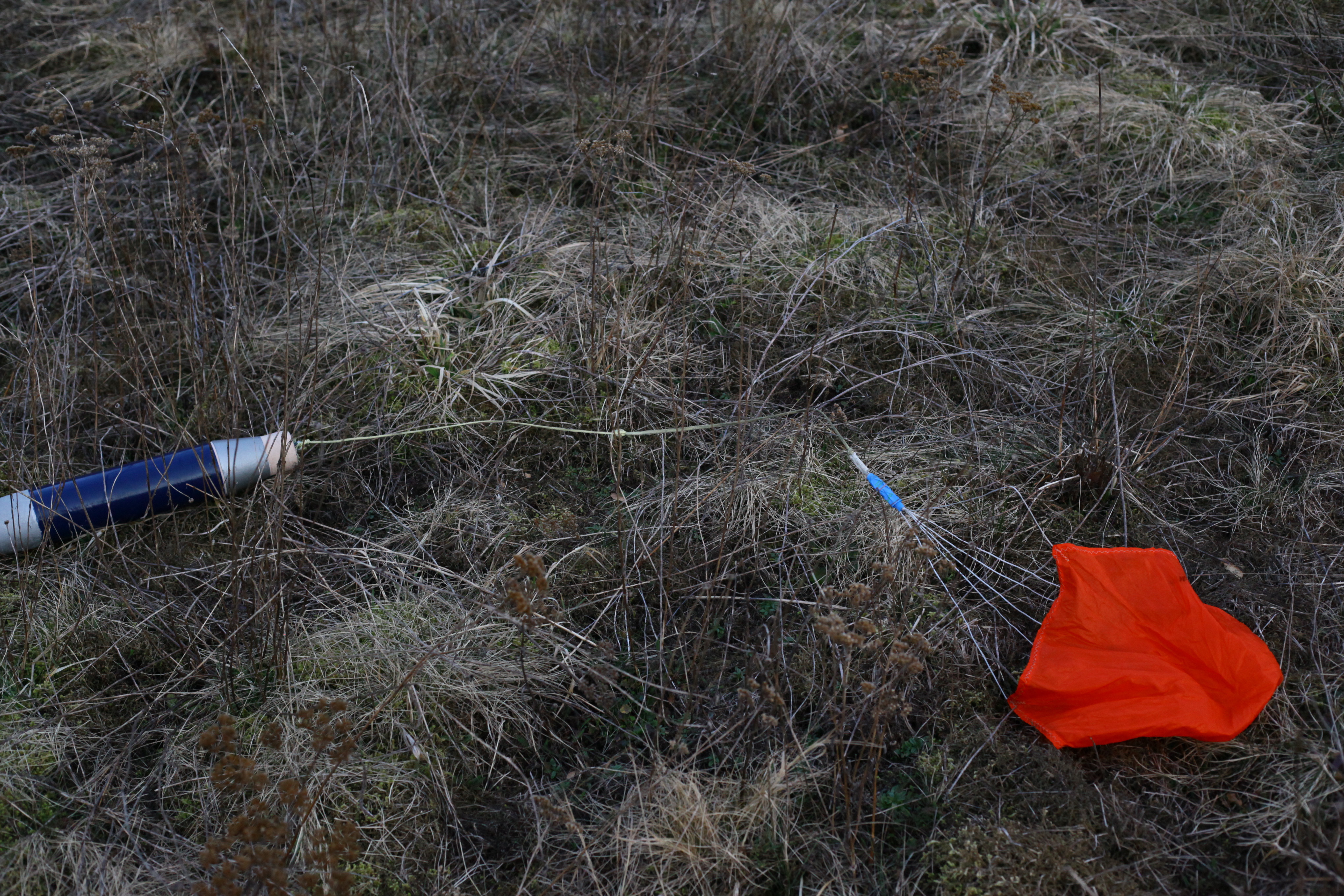 rocket landed on the field